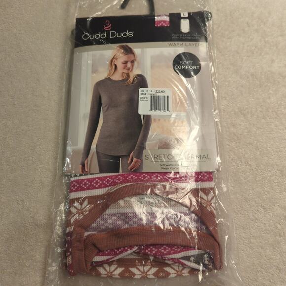 Cuddl Duds Warm Layers Long Sleeve Top, L - Picture 1 of 4